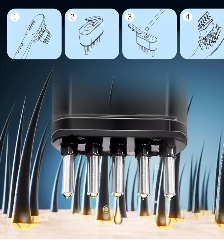 Electric Hair Growth Comb with Essential Oil